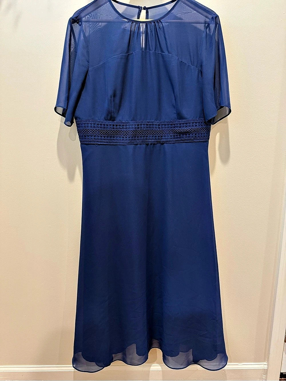 JJ's House Maxi Dress in Blue Size XL Like New